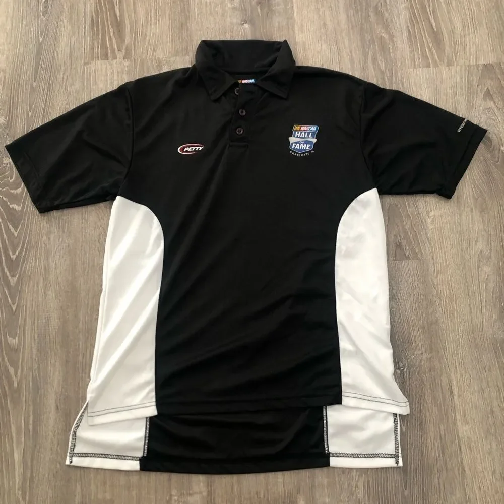 Richard Petty Nascar Racing Hall Of Fame Charlotte #43 Short Sleeve Polo Shirt M